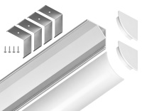 Профиль угловой круглый для ленты Ambrella light ILLUMINATION GP2100WH