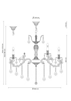 Люстра хрустальная Lucia Tucci BARLETTA 122.10.5 antique Люстра хрустальная Lucia Tucci BARLETTA 122.10.5 antique