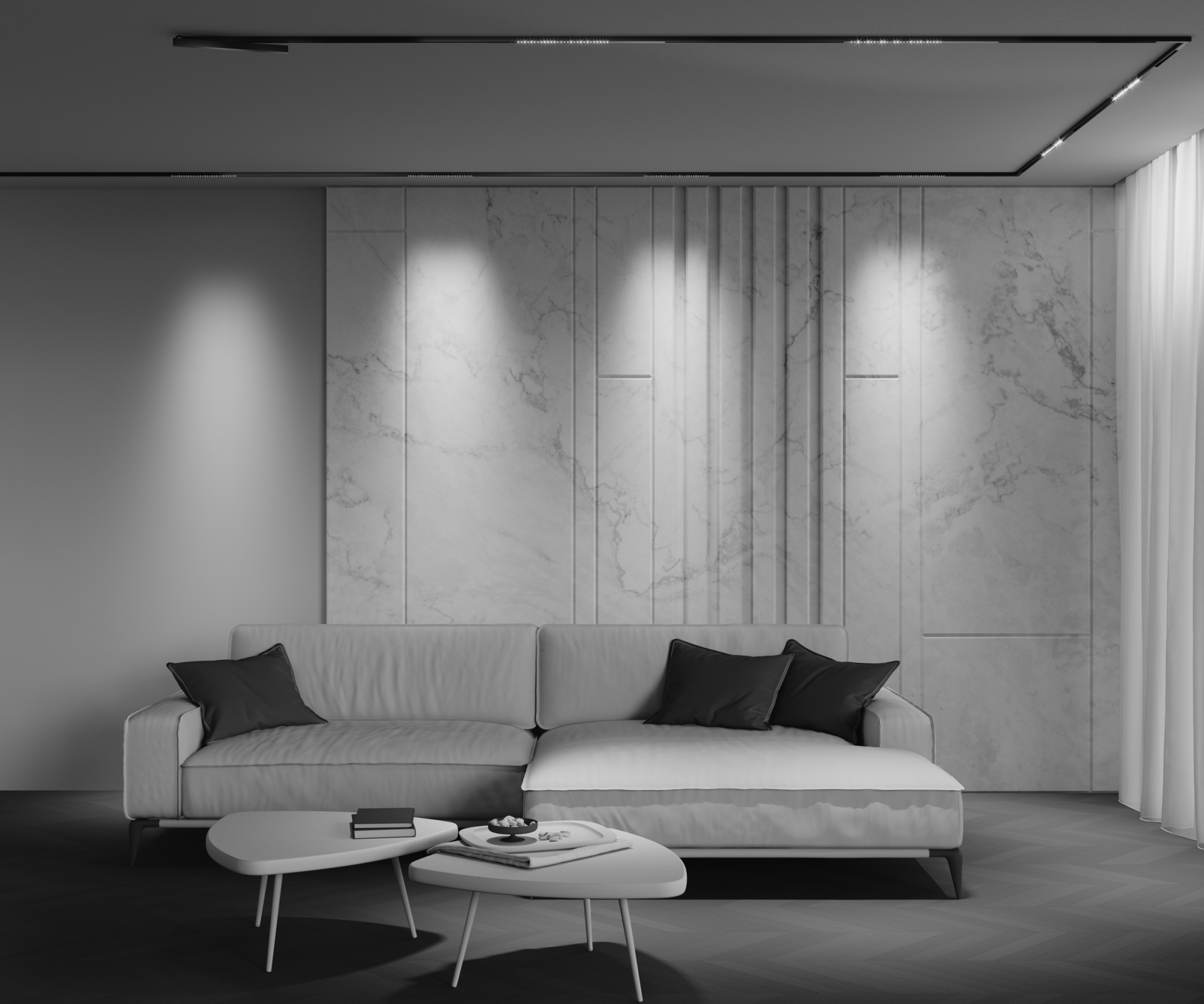 Трековый магнитный светодиодный светильник Maytoni Exility X Points TR241-4-6WTW-DD2-B