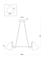 Люстра подвесная Freya Falke Market FR8001PL-05WG