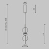 Светильник подвесной светодиодный Maytoni Double Moon MOD478PL-L8B3K