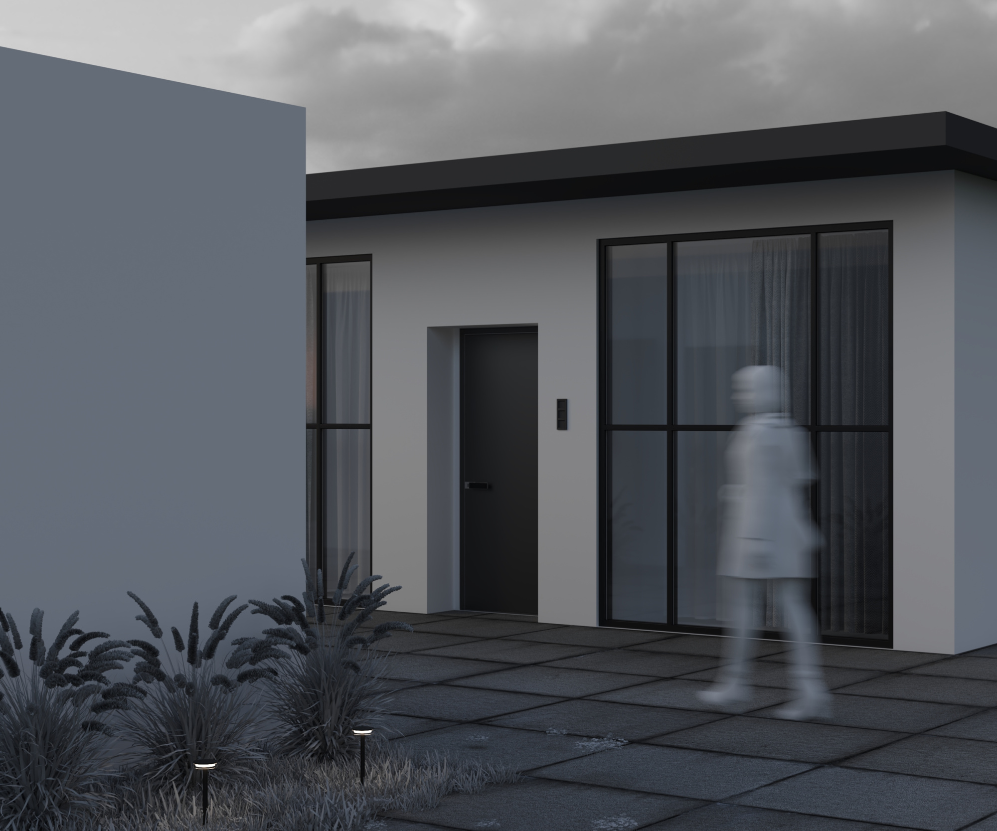 Уличный грунтовый светодиодный светильник Maytoni Stake O503FL-L4B3K