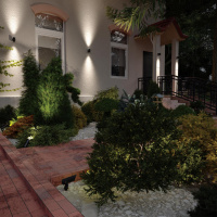 Уличный грунтовый светодиодный светильник Odeon Light STIMA 6647/10GL3