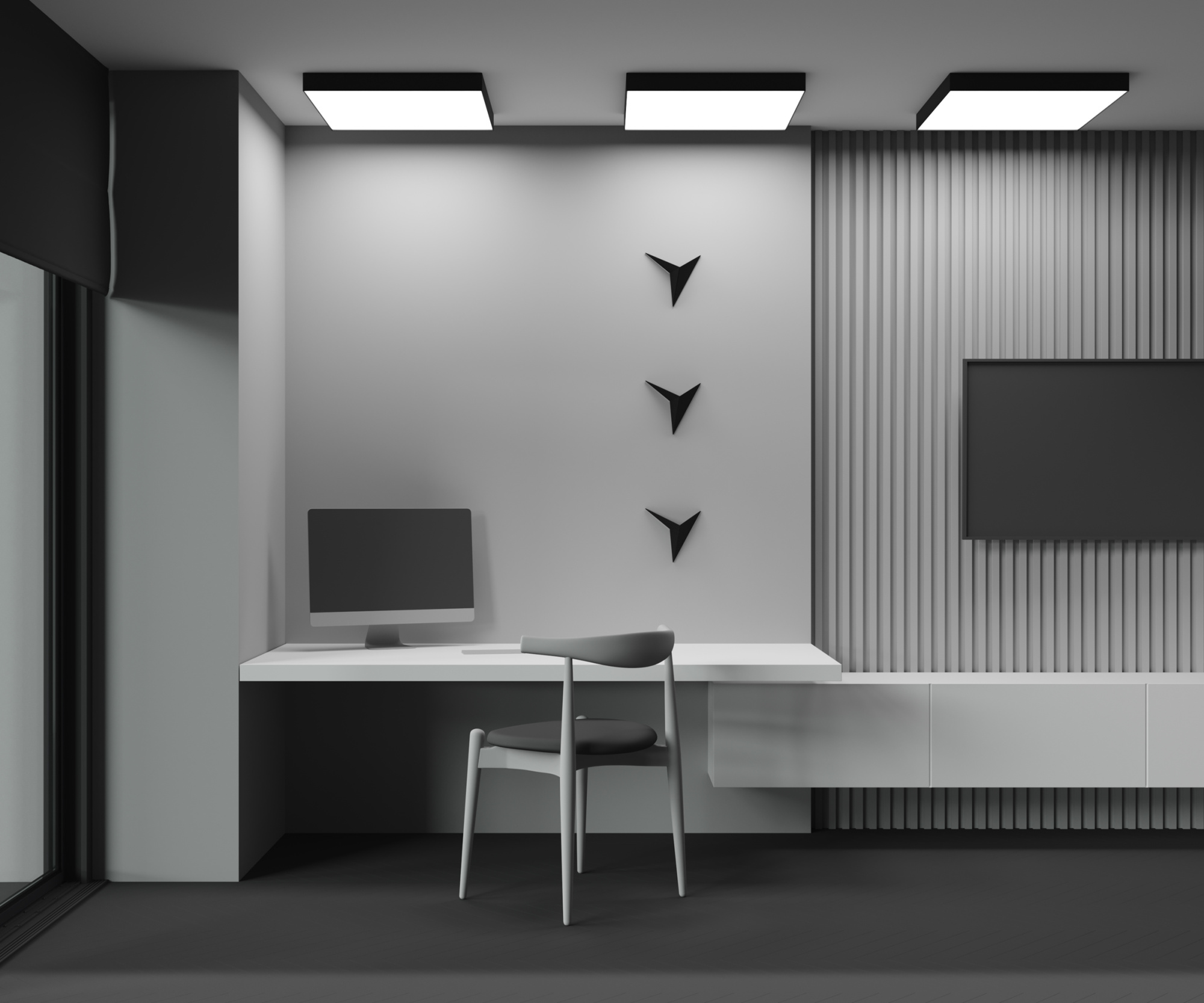 Светильник потолочный светодиодный Maytoni Zon C032CL-90W3K-SQ-B