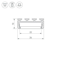 Профиль Arlight PLS-LOCK-2000 ANOD 016397