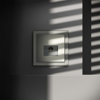 Розетка компьютерная встраиваемая VOLTUM S70 RJ45 кат.6, (сталь) VLS060105