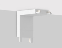 Коннектор угловой внутренний для накладного шинопровода Magnetic Ultra Slim Ambrella light GV1103