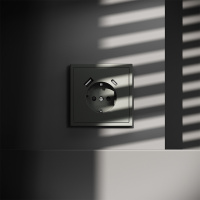 Розетка встраиваемая VOLTUM S70 с заземлением и защитными шторками, с USB, A+С, (титан) VLS040506