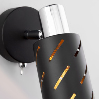 Спот Eurosvet Fente 20090/1 черный/хром a050197