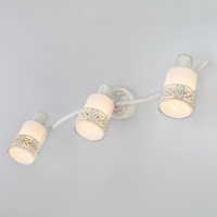 Спот Eurosvet Silvia 20025/3 белый с золотом 00000071469