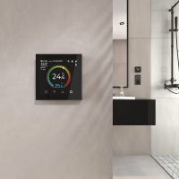 Умный сенсорный терморегулятор с LCD дисплеем Werkel (черный) W1851108 a071214