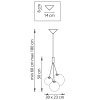 Люстра подвесная светодиодная Lightstar Sferetta 801030