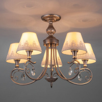 Потолочная люстра Eurosvet Incanto 60069/5 серебро 00000083400