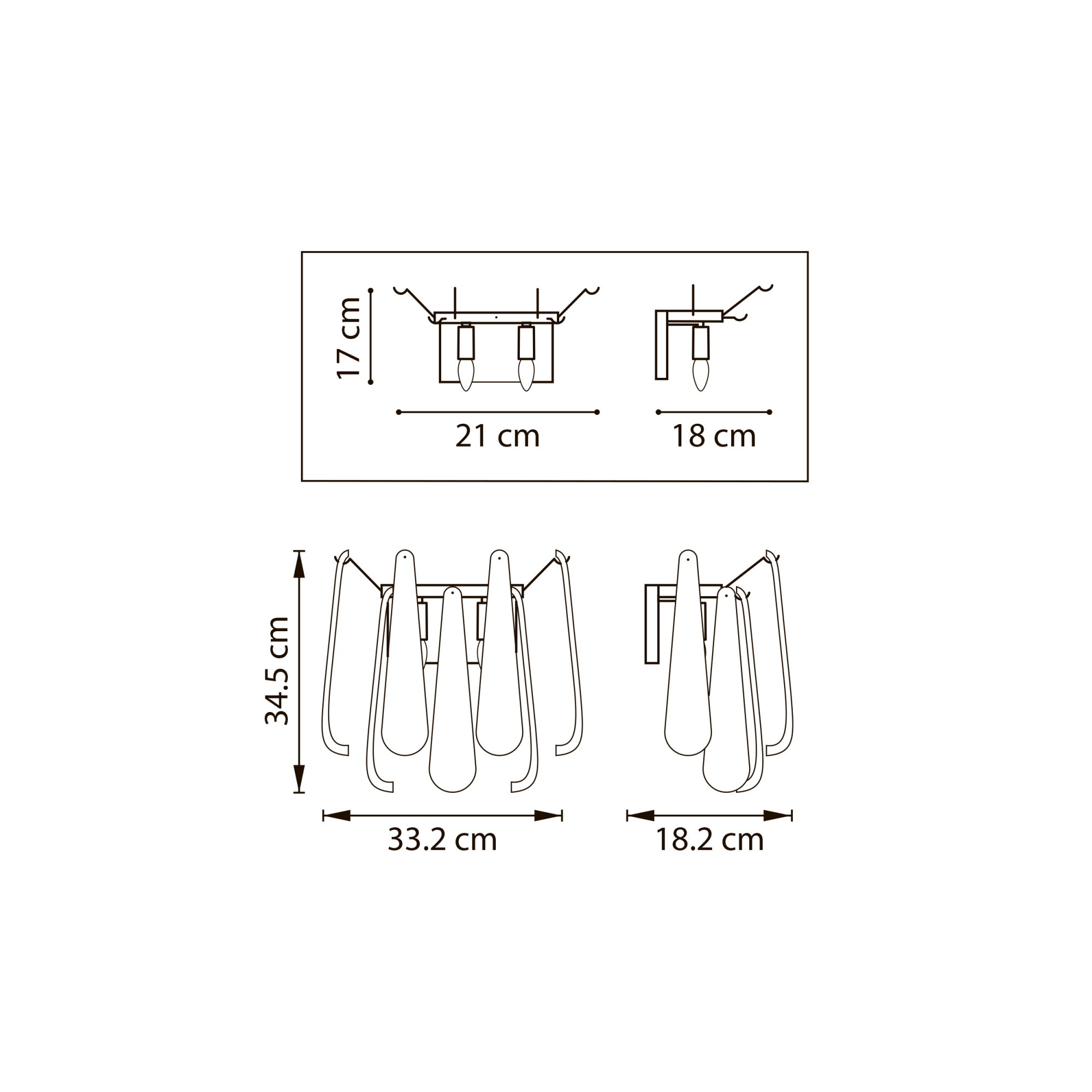 Светильник настенный Lightstar Retro II 799622