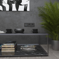 Рамка на 3 поста черная алюминиевая Werkel Aluminium W0031708 4690389158100 a050952