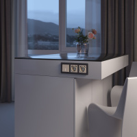 Выключатель одноклавишный с подсветкой Werkel айвори W1110143