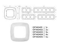 Рамка 1-постовая Ambrella Volt OMEGA Ecta OF140401