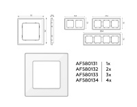 Рамка 3-постовая Ambrella Volt ALFA Arctic AF580133