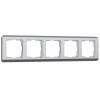 Рамка на 5 постов серебряная Werkel Stream W0052106 4690389172755 a051272