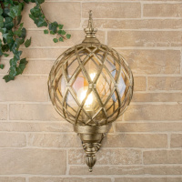 Уличный настенный светильник Elektrostandard Sirius U черное золото a025302