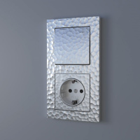 Выключатель одноклавишный проходной серебряный Werkel Hammer W1212006 4690389162046 a052079