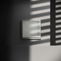 Выключатель с самовозвратом встраиваемый VOLTUM S70 одноклавишный (сталь) VLS010605