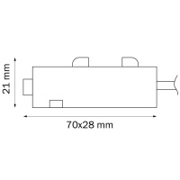 Питание боковое трековое однофазное Lightstar Barra 505117