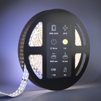 Светодиодная лента 27Вт/м 24V 3000К IP20 Maytoni Ultra Led Strip 201114 Светодиодная лента 27Вт/м 24V 3000К IP20 Maytoni Ultra Led Strip 201114