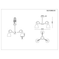 Люстра на штанге Evoluce Balcamo SLE103802-03