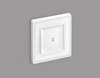 Комплект механизма 1-клавишного проходного выключателя с подсветкой 3200K Ambrella Volt ALFA MA122030