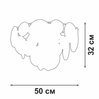 Люстра потолочная Vitaluce V5828-8/6+1PL