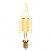 Лампа светодиодная филаментная Uniel E14 5W 2250K прозрачная LED-CW35-5W/GOLDEN/E14 GLV21GO UL-00002397
