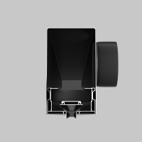 Диффузор с отражателем, линейный, ГКЛ 12,5 мм, черный, КСД тип 1 Maytoni Aero ARO-LD-G12-000001