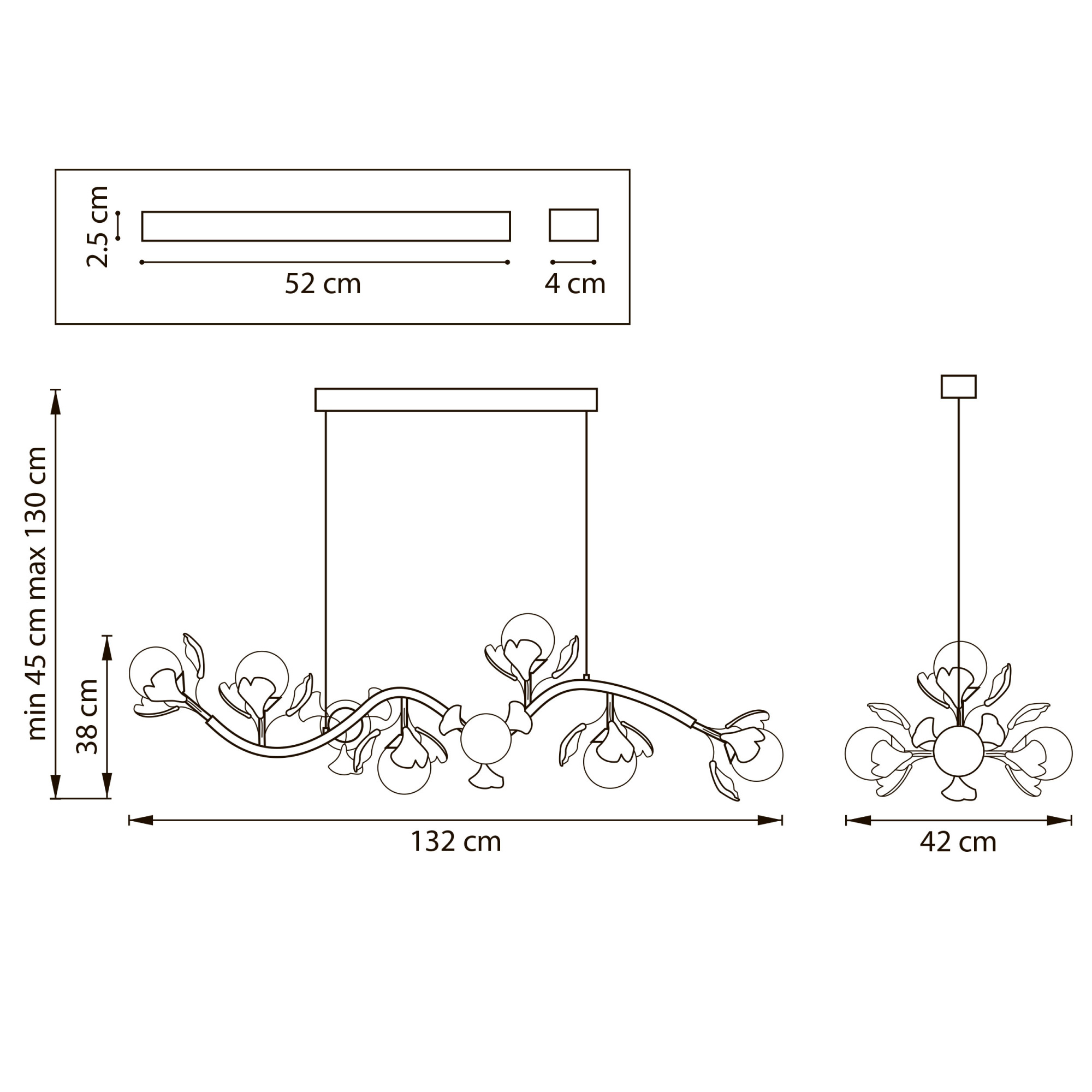 Светильник подвесной Lightstar Ceramo BW 799087