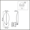 Светильник настенный Lumion LEAF 8395/1W