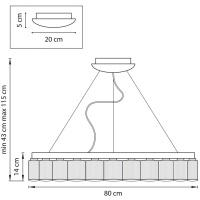 Подвесная люстра Lightstar Nibbler 812236
