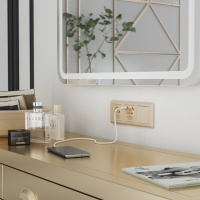 Выключатель одноклавишный проходной шампань рифленый Werkel W1112010 4690389160066 a051435