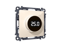 Комплект механизма терморегулятора с цифровым дисплеем с подсветкой и датчиком для теплого пола 16A-250V Ambrella Volt Alfa MA305810