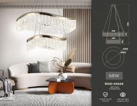 Хрустальная светодиодная люстра Ambrella light Traditional TR49728
