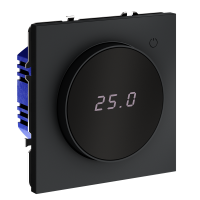 Терморегулятор электронный VOLTUM S70 с индикацией и датчиком, для теплого пола, (графит) VLS070107