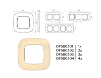 Рамка 1-постовая Ambrella Volt OMEGA Radian OF580301