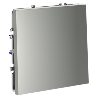 Выключатель с самовозвратом встраиваемый VOLTUM S70 одноклавишный (сталь) VLS010605