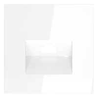 Накладка для розетки компьютерной RJ45 кат.6 Voltum S70 (белый глянцевый) VLS001301