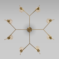 Люстра на штанге Eurosvet Prism 60143/8 латунь