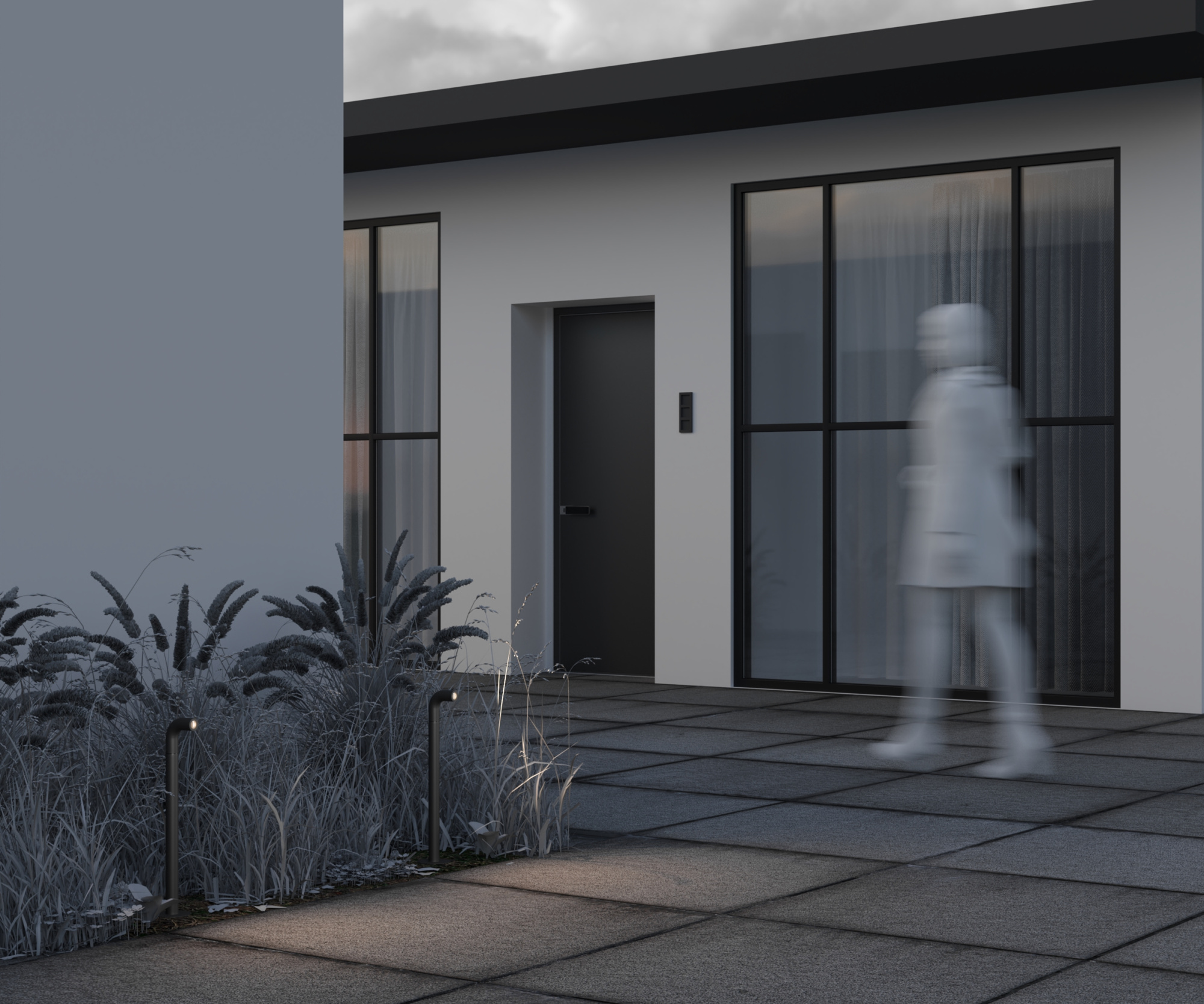 Уличный ландшафтный светодиодный светильник Maytoni Sleek O477FL-L2GF3K