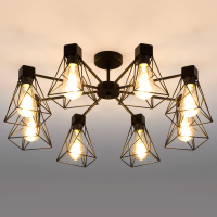 Потолочная люстра Eurosvet Trappola 70107/8 черный a044748