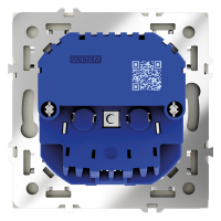 Розетка встраиваемая VOLTUM S70 с заземлением и защитными шторками, с USB, A+С, (сталь) VLS040505