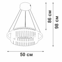 Светильник подвесной светодиодный Vitaluce V54010-1/1S