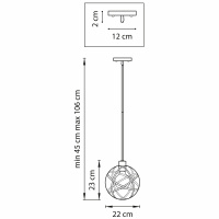Потолочная люстра Lightstar Gabbia 732417