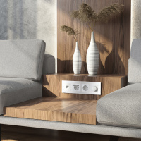 Рамка на 4 поста Werkel Senso белый стекло soft-touch W0043101